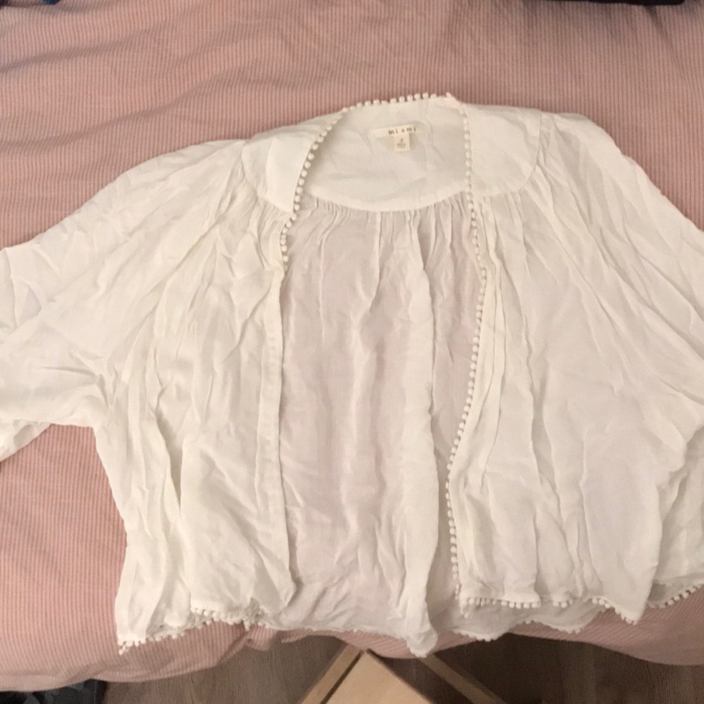 Summer white bohemian cover up